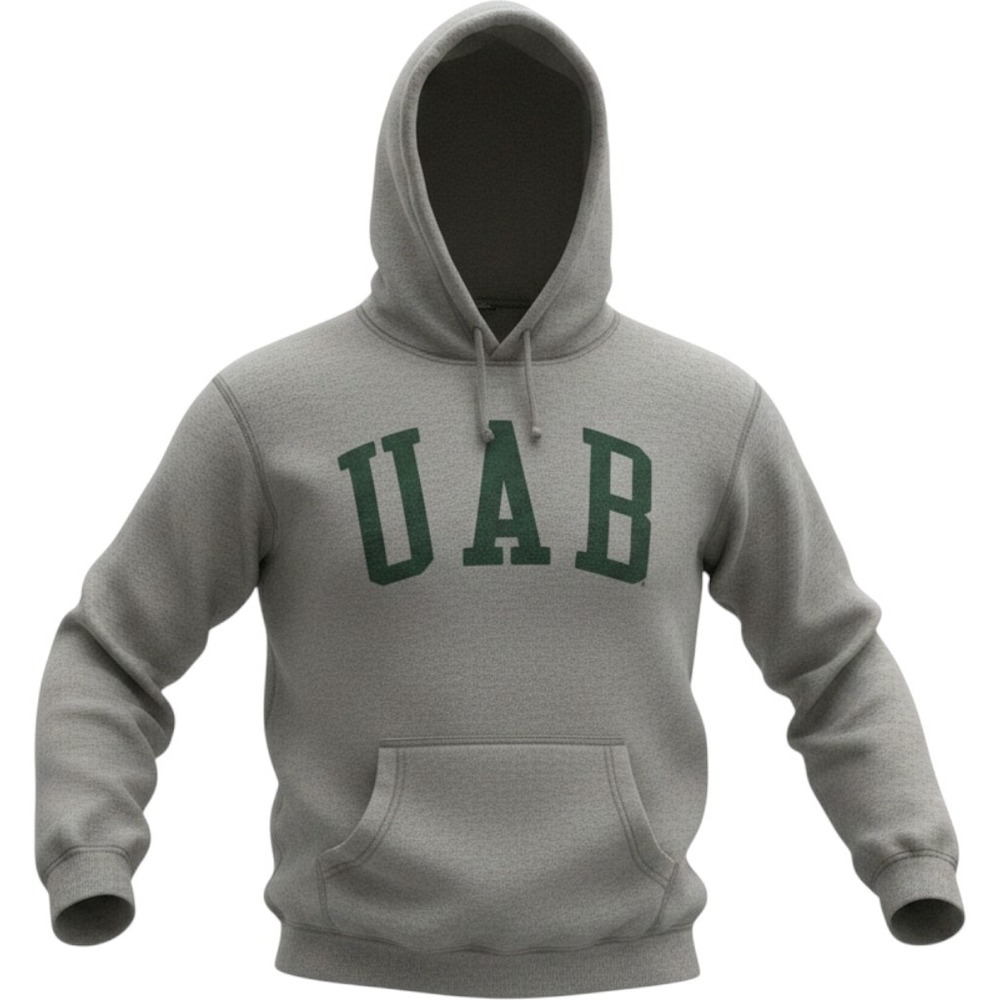 Redshirt UAB Blazers Hoodie Mens XL Gray Green Collegiate Sweatshirt Pullover